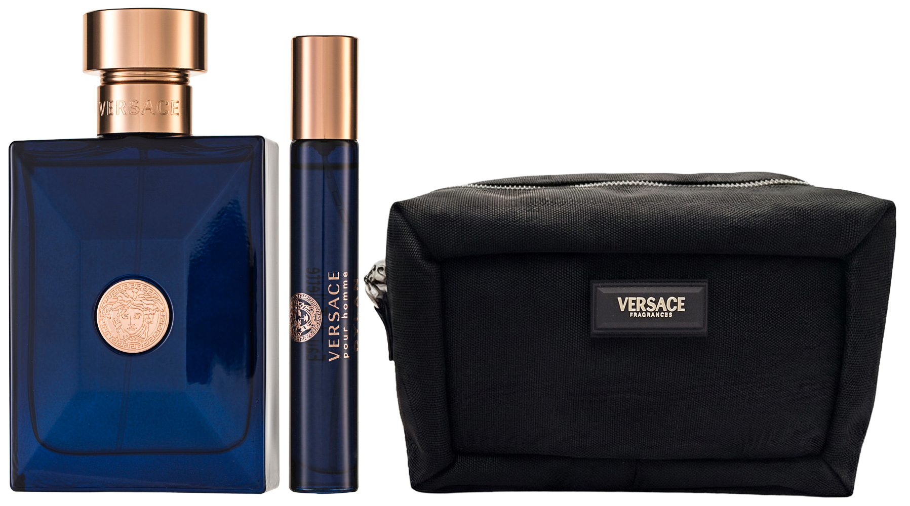 Versace Dylan Blue Pour Homme Eau de Toilette Set 100 ml + 10 ml + Tasche