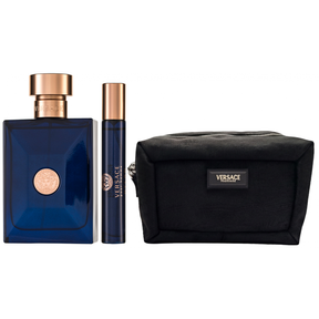 Versace Dylan Blue Pour Homme Eau de Toilette Set 100 ml + 10 ml + Tasche