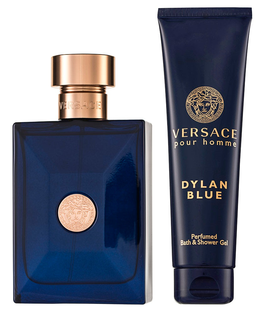 Versace Dylan Blue Pour Homme Eau de Toilette Set 100 ml + 100 ml Duschgel