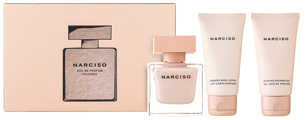 Narciso Rodriguez Narciso Poudrée Eau de Parfum  Set 50 ml + 50 ml Körperlotion + 50 ml Duschgel
