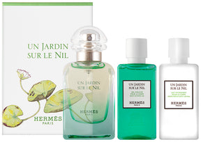 Hermès Un Jardin Sur Le Nil EDT Geschenkset EDT 50 ml + 40 ml Körperlotion + 40 ml Duschgel
