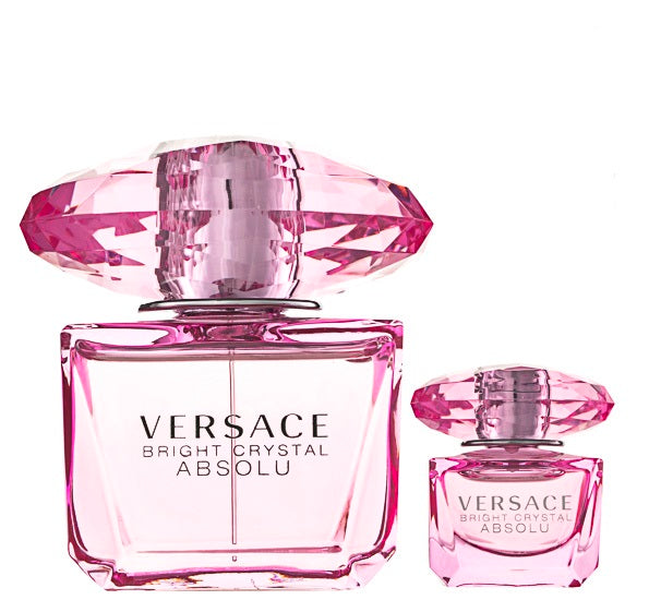 Versace Bright Crystal Absolu EDP Geschenkset EDP 90 ml + EDP 5 ml + 100 ml Duschgel 