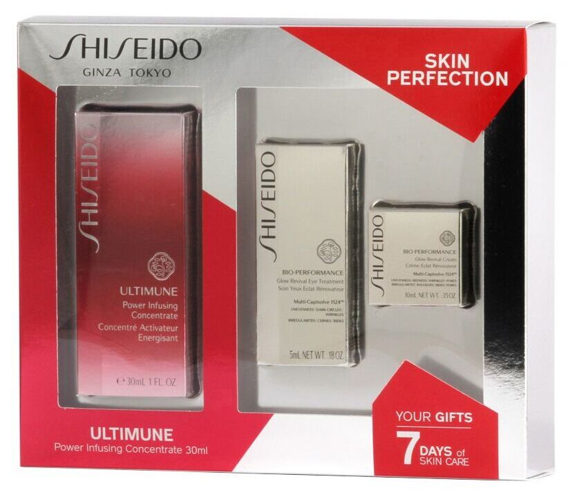 Shiseido Ultimune Power Infusing Concentrate Geschenkset 30 ml Gesichtsserum + 10 ml Gesichtscreme + 5 ml Augenpflege