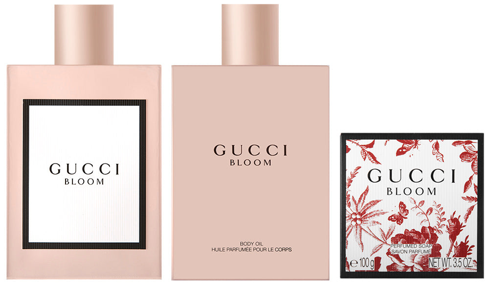 Gucci Gucci Bloom EDP Geschenkset EDP 100 ml + 100 ml Körperöl + Seife