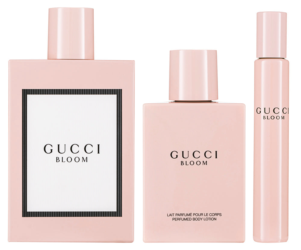 Gucci Gucci Bloom Eau de Parfum Set 100 ml + 100 ml Körperlotion + 7.4 ml Roller Ball