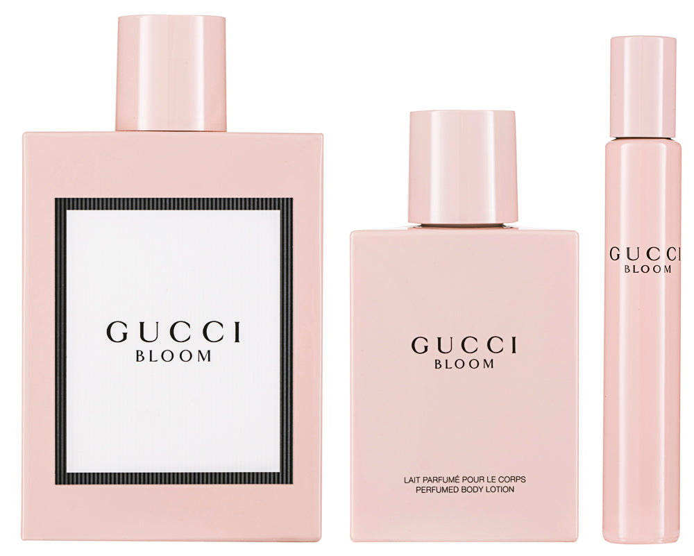 Gucci Gucci Bloom Eau de Parfum Set 100 ml + 100 ml Körperlotion + EDP 7.4 ml