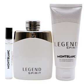 Montblanc Legend Spirit EDT Geschenkset EDT 100 ml + EDT 7.5 ml + 100 ml Duschgel