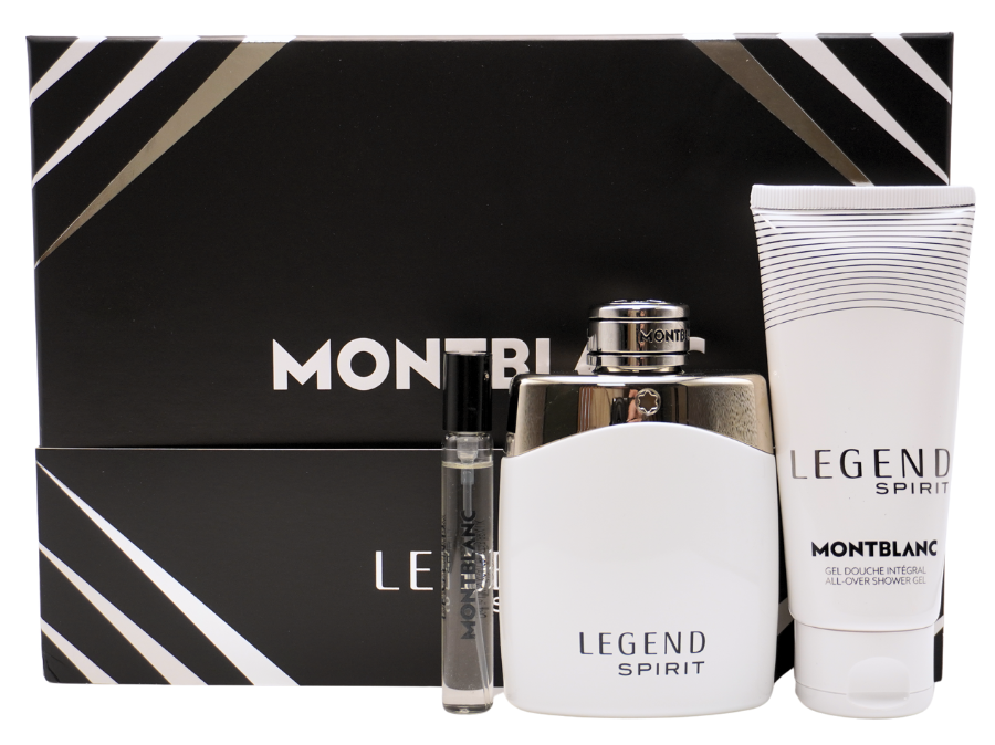 Montblanc Legend Spirit EDT Geschenkset EDT 100 ml + EDT 7.5 ml + 100 ml Duschgel